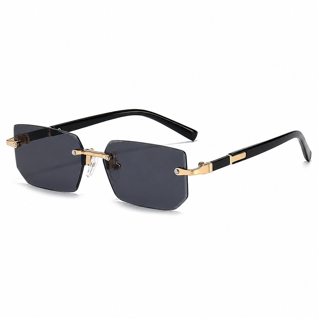 Vintage Rectangle Rimless Sunglasses
