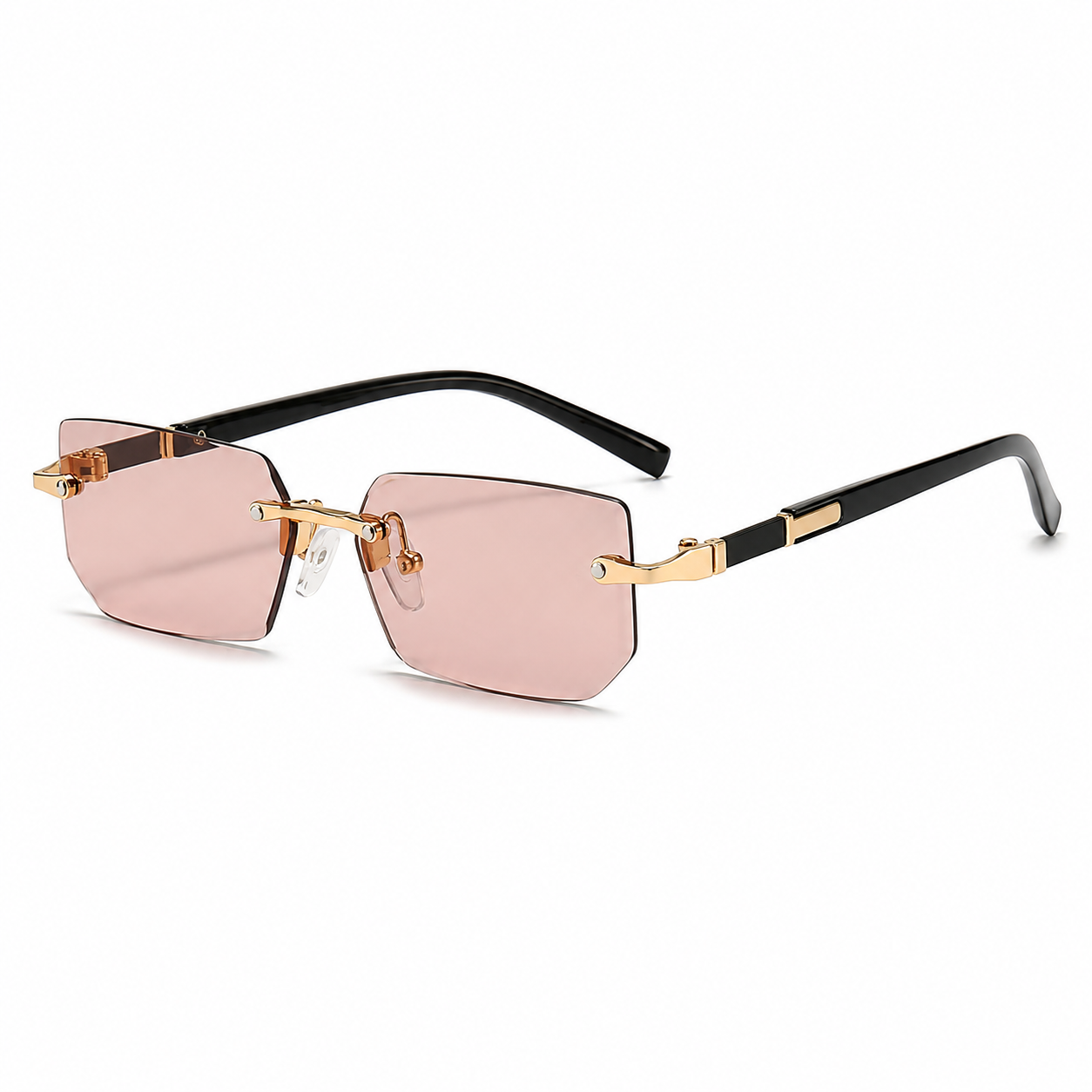Vintage Rectangle Rimless Sunglasses