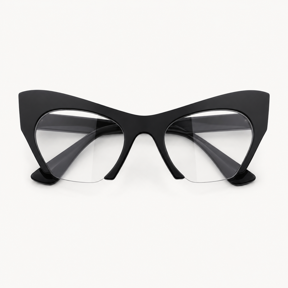 Vintage Half-Frame Cat Eye Glasses