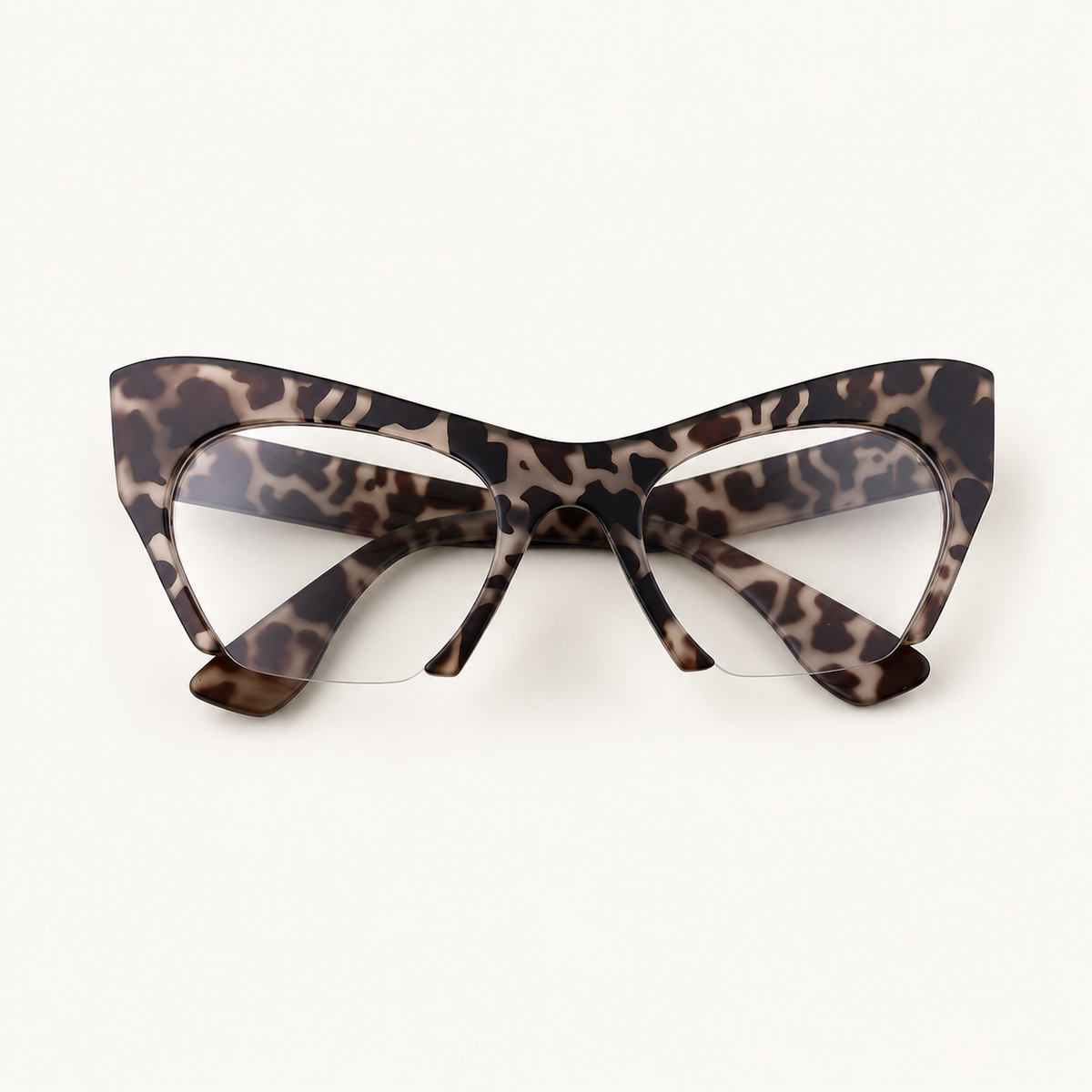 Vintage Half-Frame Cat Eye Glasses