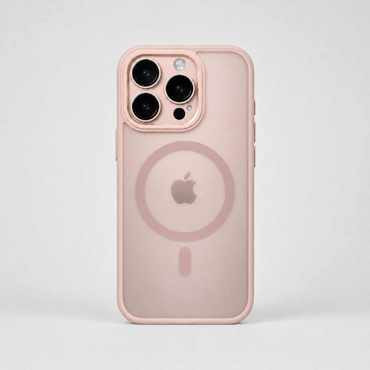 Luxury Magnetic Matte Translucent iPhone Case with Camera Lens Protection MagSafe Compatible