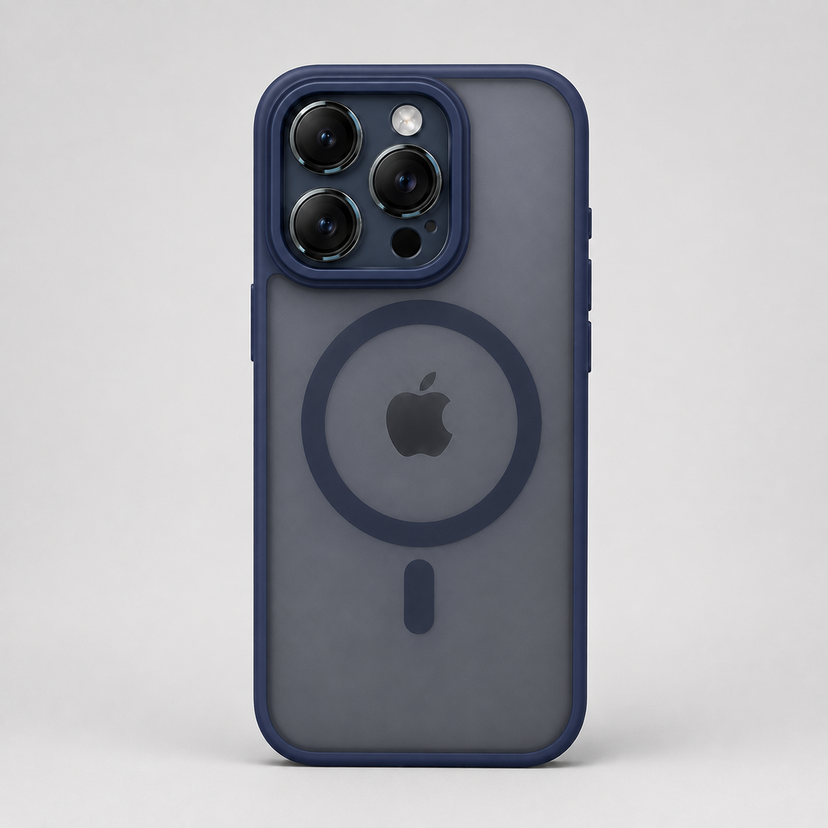 Luxury Magnetic Matte Translucent iPhone Case with Camera Lens Protection MagSafe Compatible