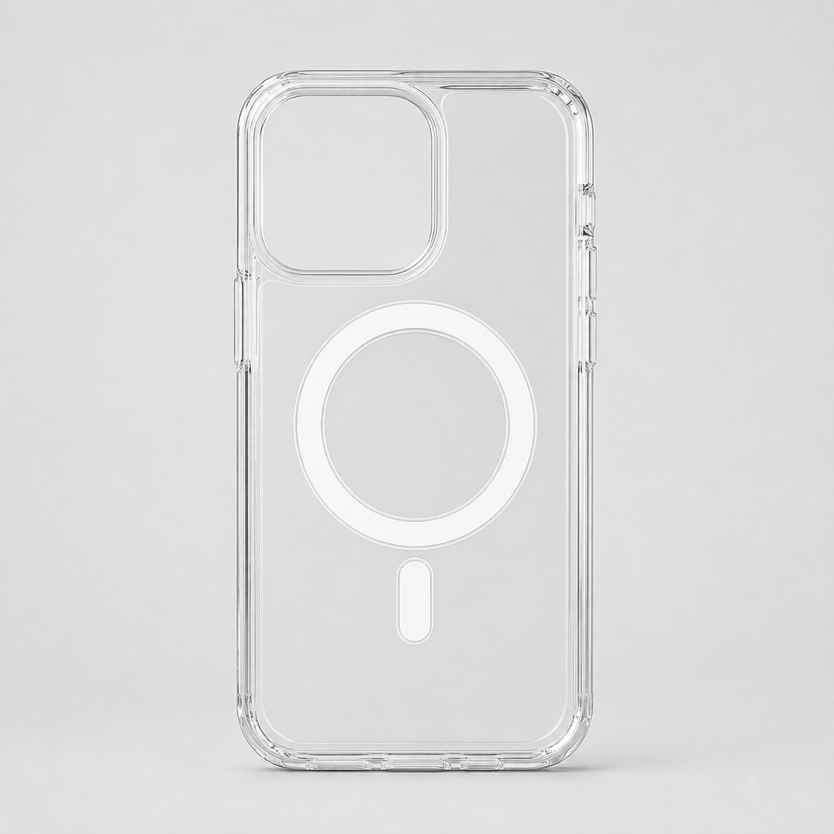 HD Clear Magnetic iPhone Case with Hard Back & Soft Edges