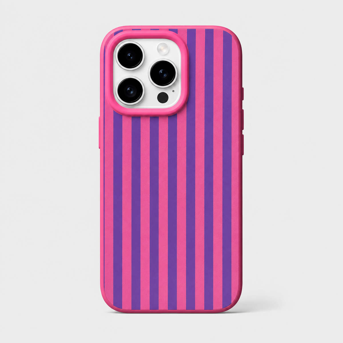 Colorful Striped Minimalist iPhone Case Trendy Couple Phone Cover