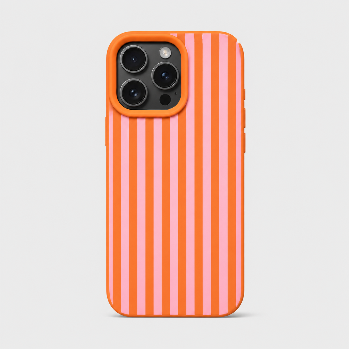 Colorful Striped Minimalist iPhone Case Trendy Couple Phone Cover
