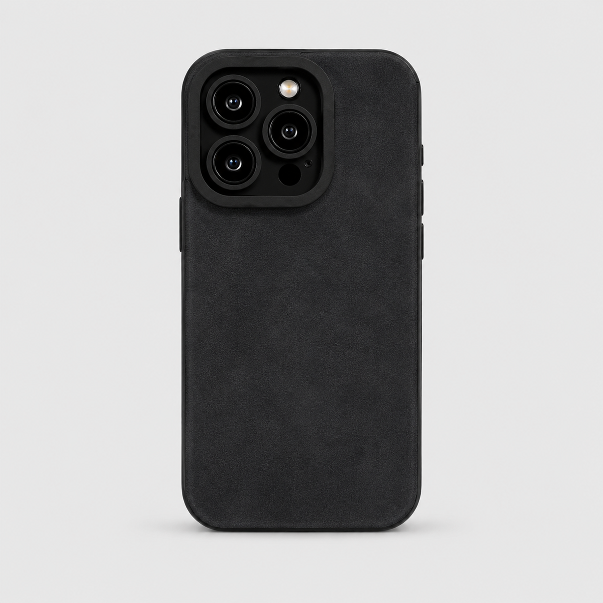 Matte Leather Silicone iPhone Case with Camera Lens Protection Shockproof Cover for iPhone