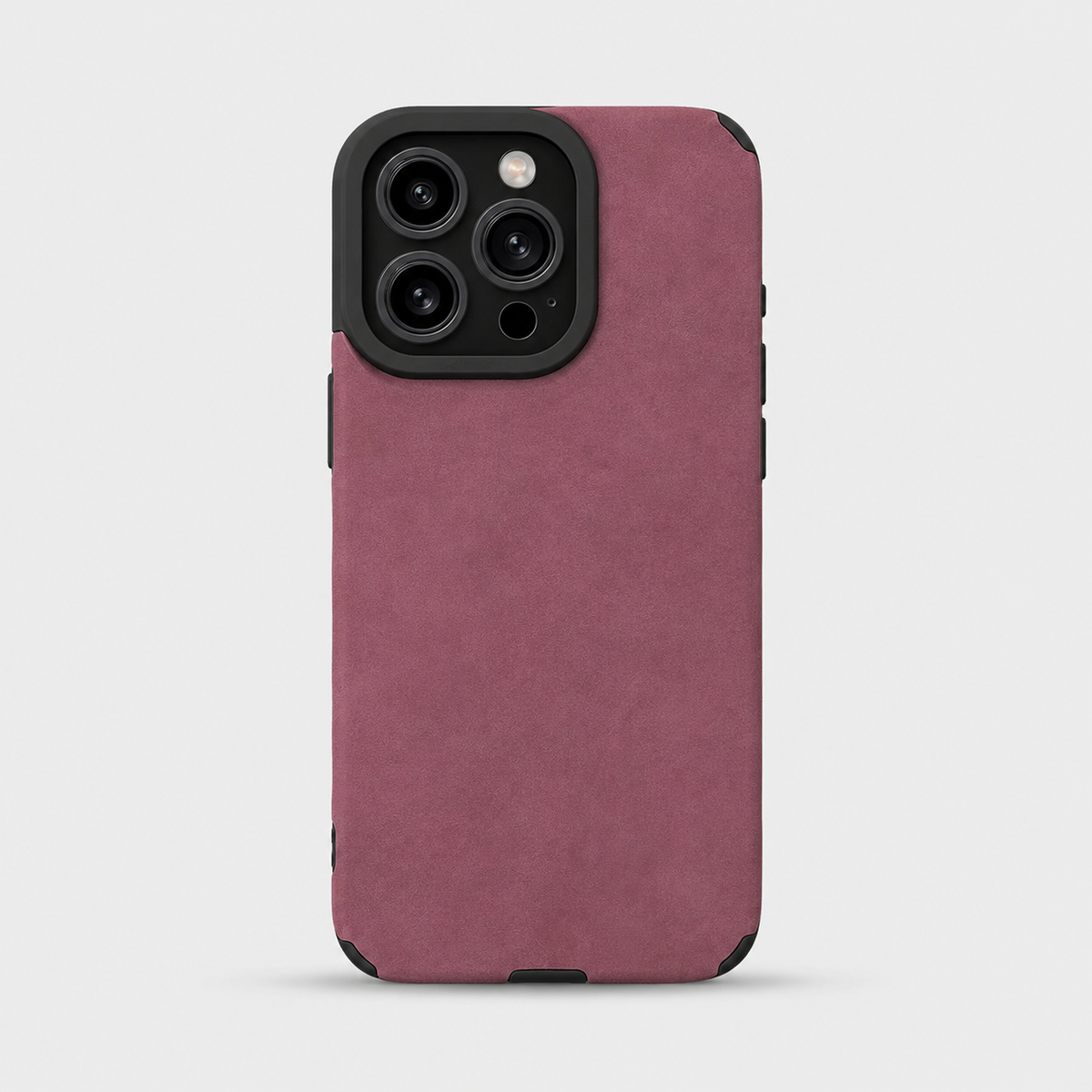 Matte Leather Silicone iPhone Case with Camera Lens Protection Shockproof Cover for iPhone