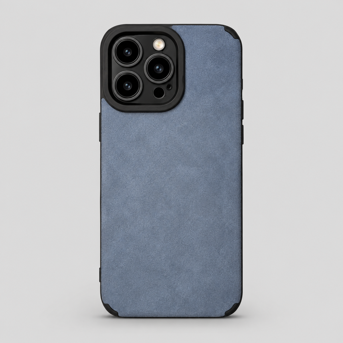 Matte Leather Silicone iPhone Case with Camera Lens Protection Shockproof Cover for iPhone
