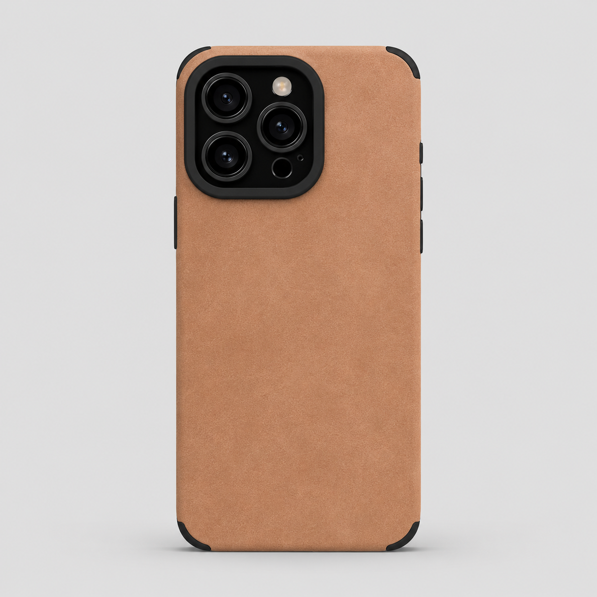 Matte Leather Silicone iPhone Case with Camera Lens Protection Shockproof Cover for iPhone