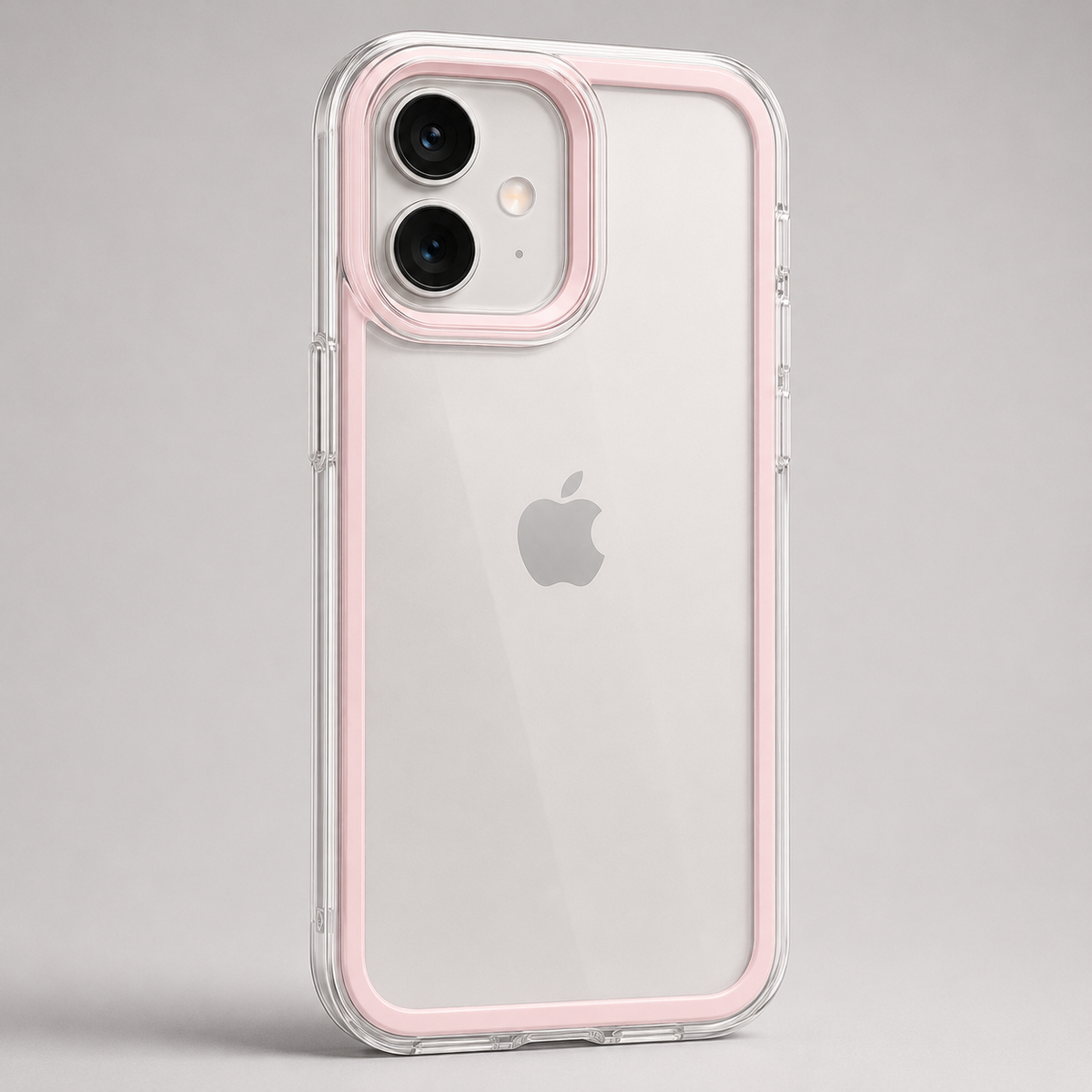 Candy Color Clear iPhone Case with Shockproof Protective Frame