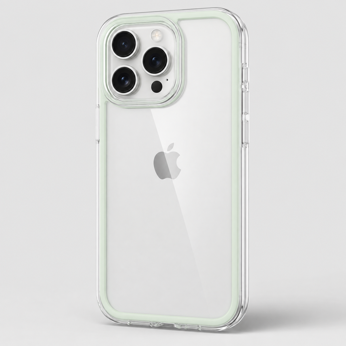 Candy Color Clear iPhone Case with Shockproof Protective Frame