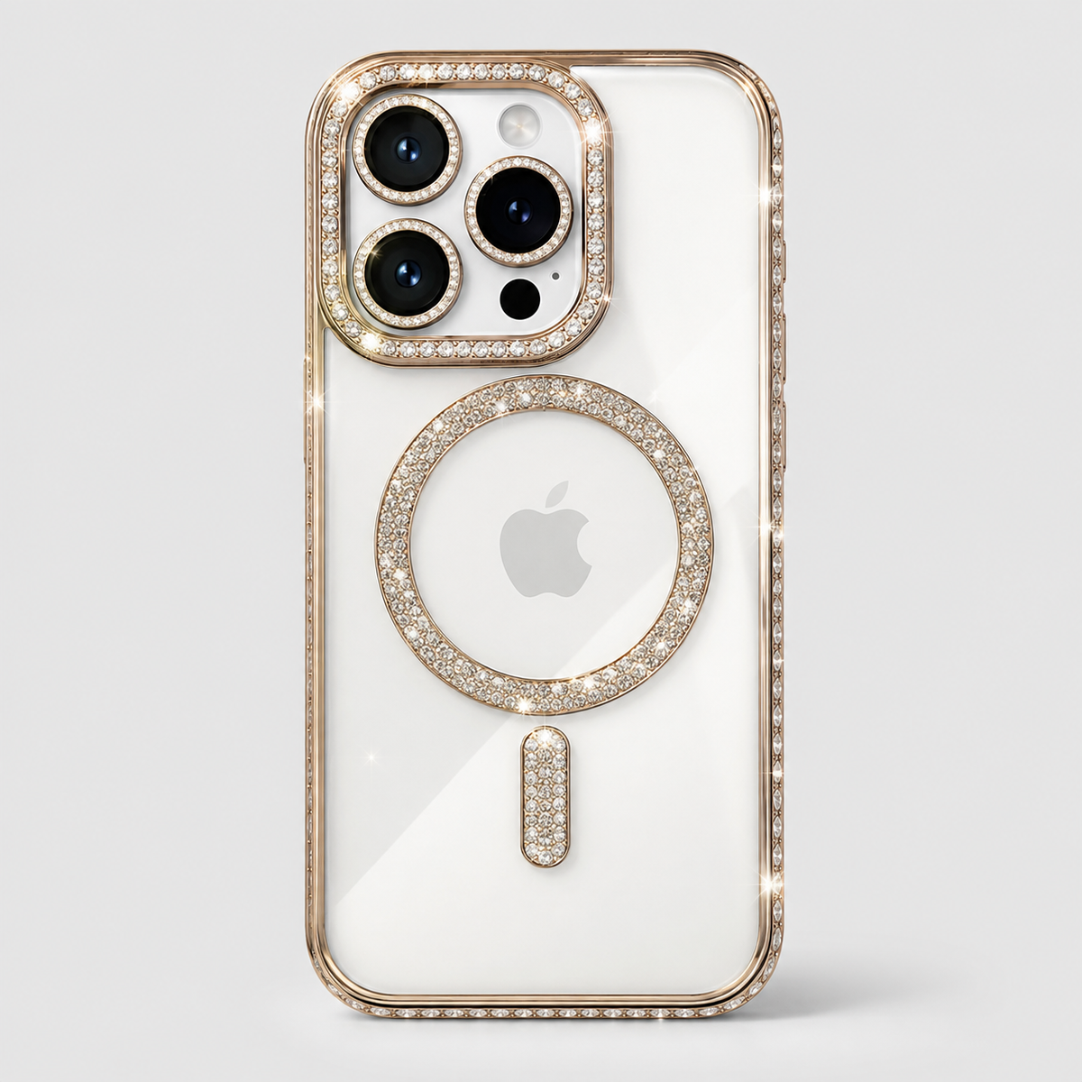 Glitter Diamond Clear MagSafe Case for iPhone