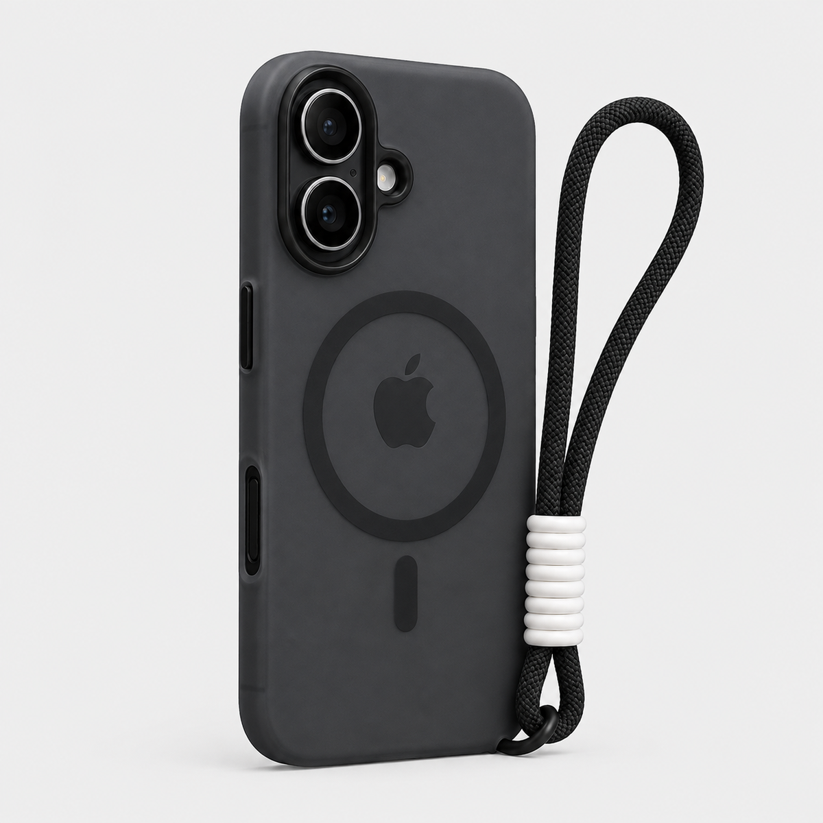 Candy Color MagSafe iPhone Case with Wrist Strap & Soft Matte Cover