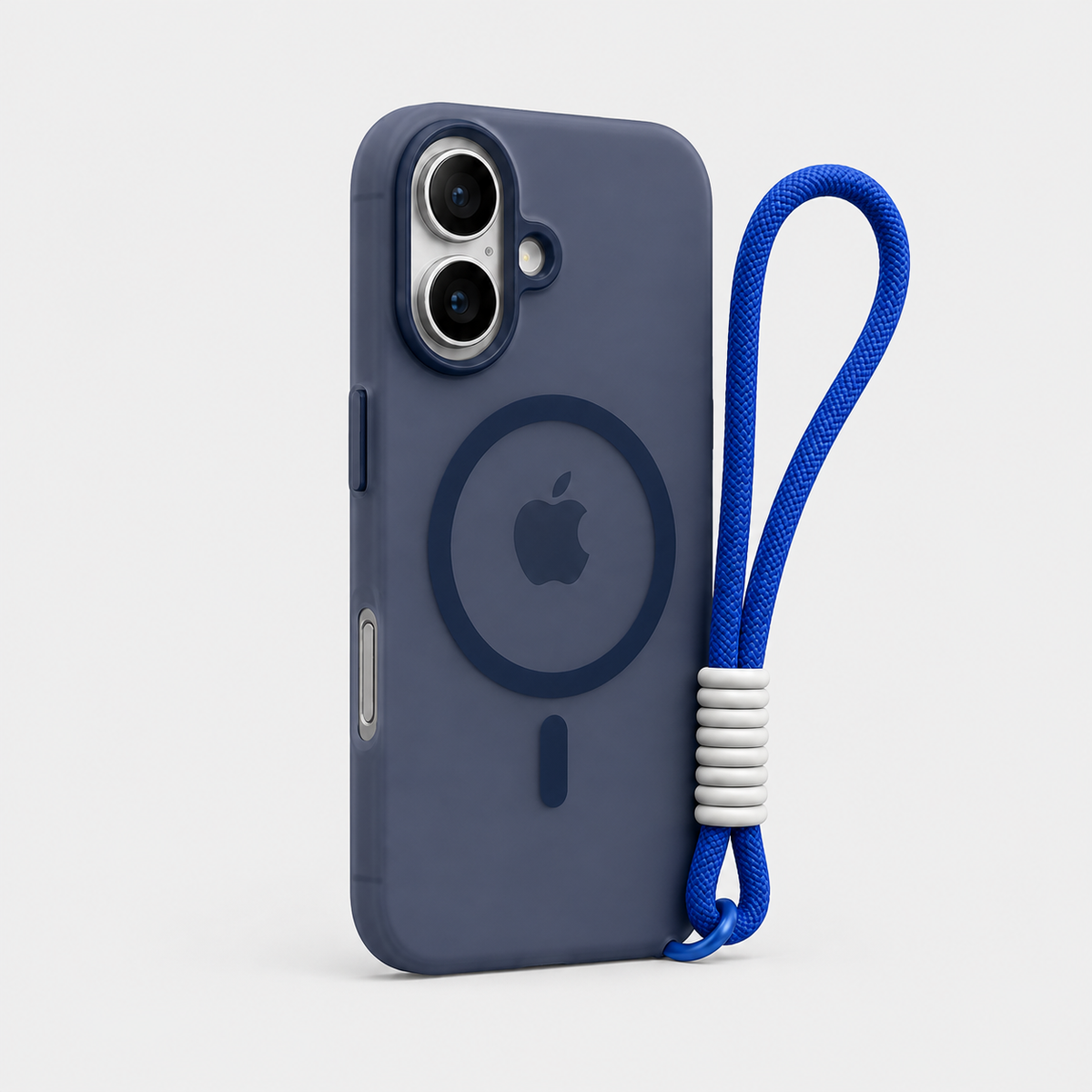 Candy Color MagSafe iPhone Case with Wrist Strap & Soft Matte Cover