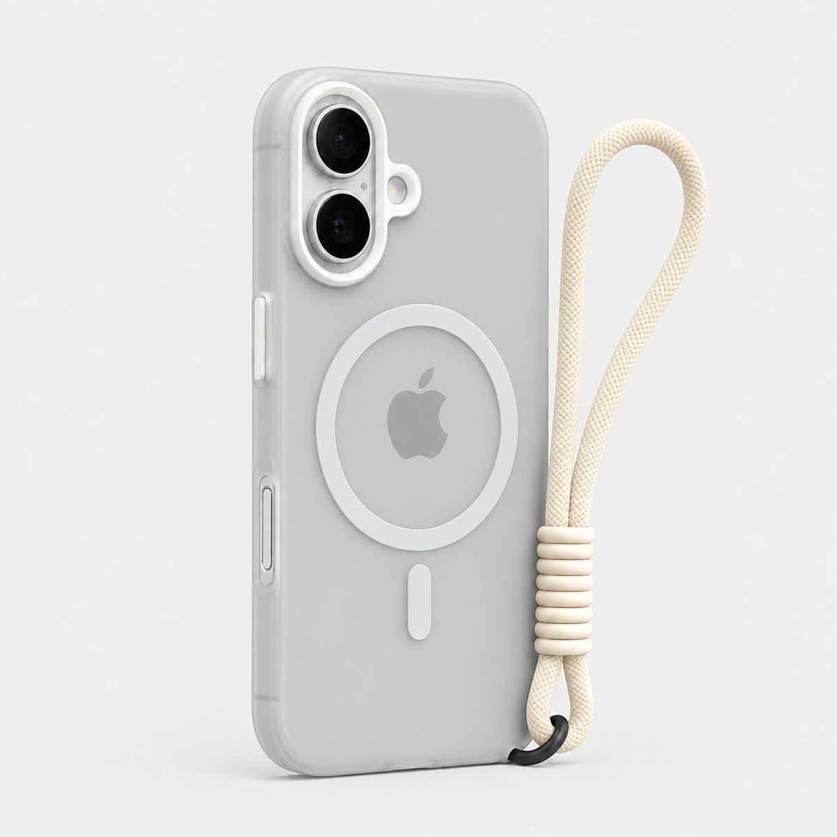Candy Color MagSafe iPhone Case with Wrist Strap & Soft Matte Cover