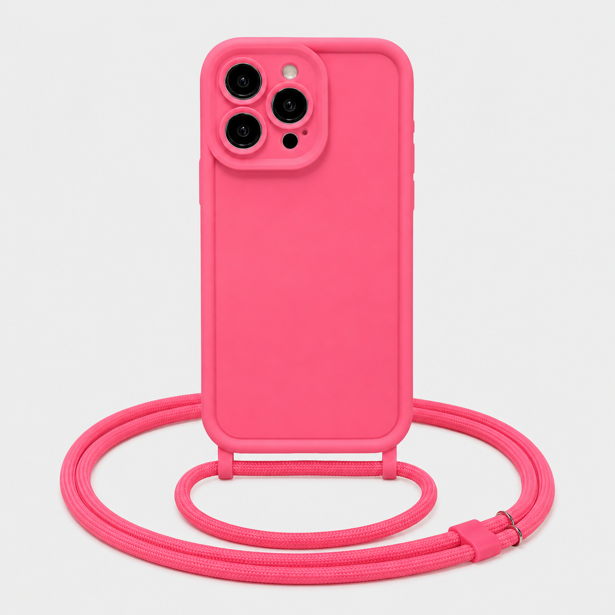 Crossbody Lanyard iPhone Case with Adjustable Strap & Shockproof Soft Cover