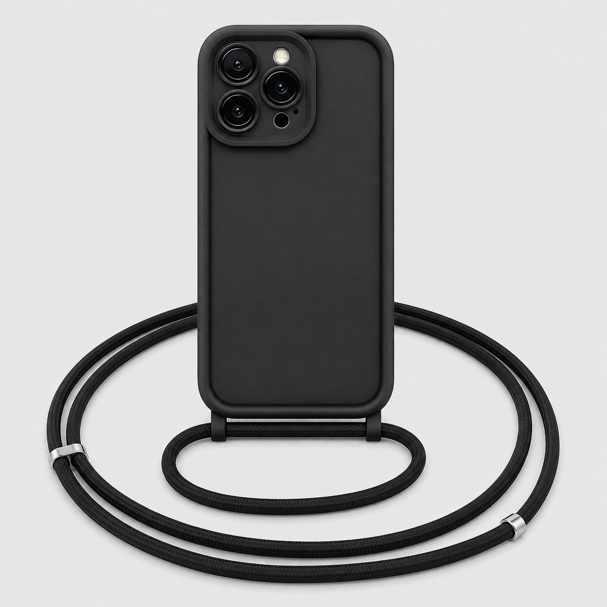 Crossbody Lanyard iPhone Case with Adjustable Strap & Shockproof Soft Cover