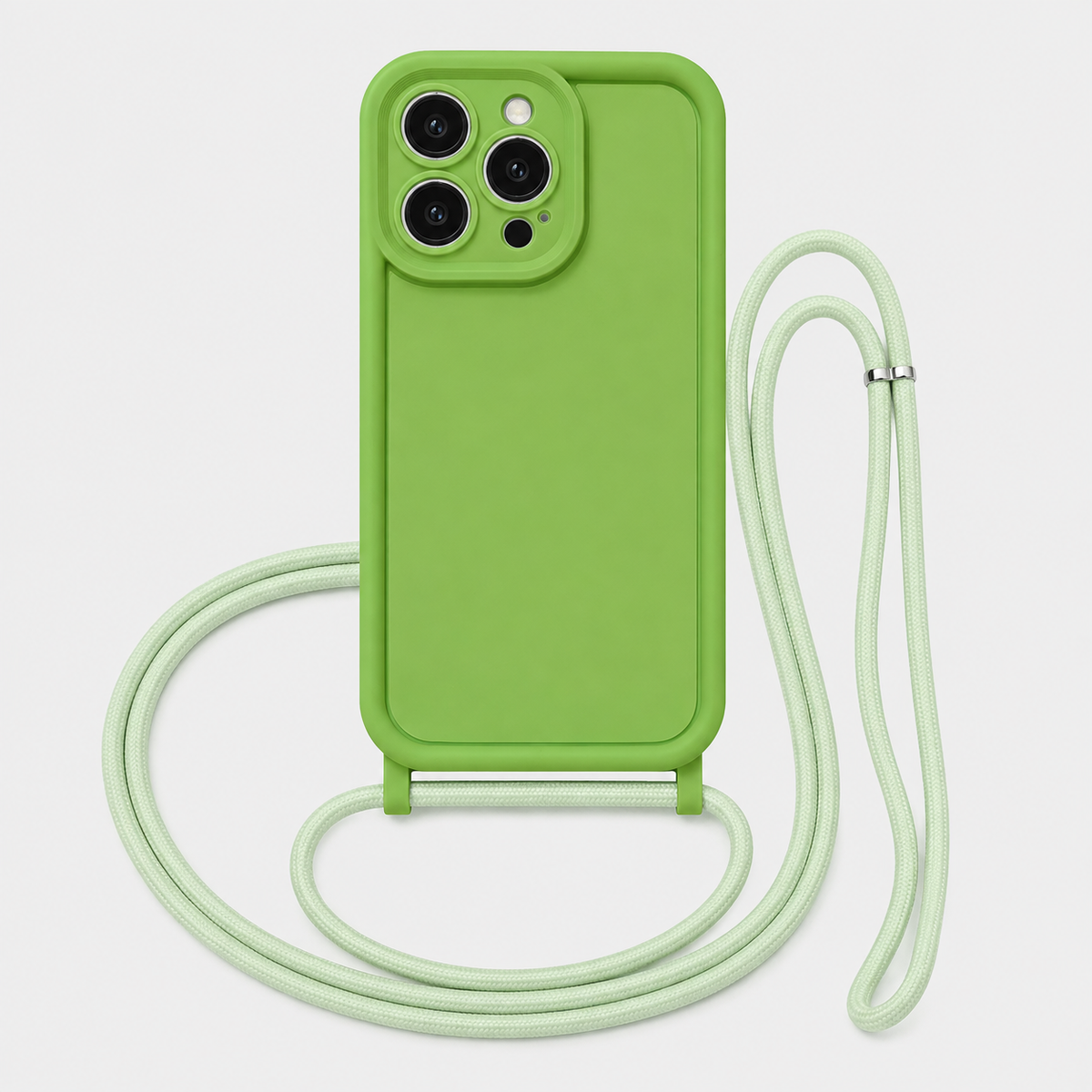 Crossbody Lanyard iPhone Case with Adjustable Strap & Shockproof Soft Cover