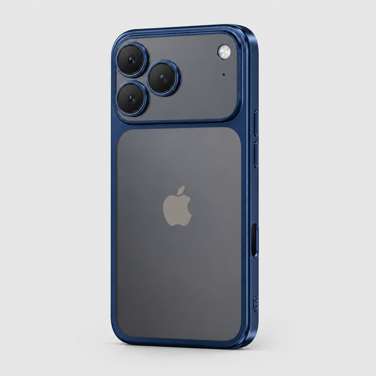 Premium Clear iPhone Case with Metallic Plated Frame & Lens Protection