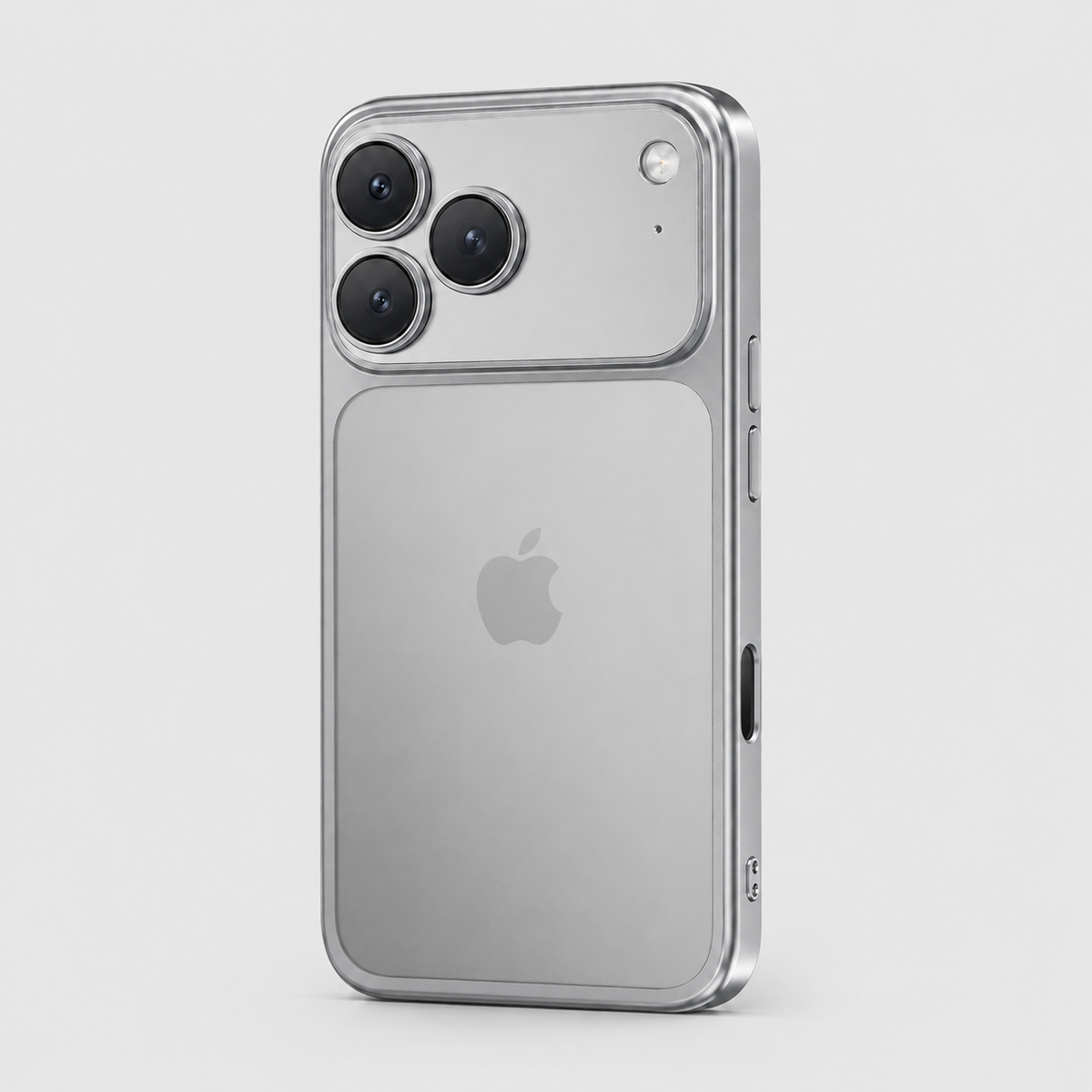 Premium Clear iPhone Case with Metallic Plated Frame & Lens Protection