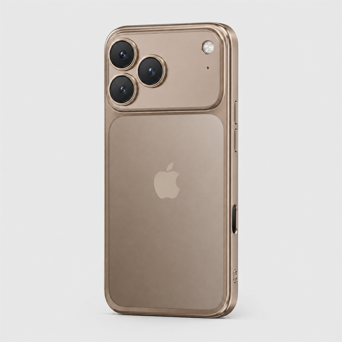 Premium Clear iPhone Case with Metallic Plated Frame & Lens Protection