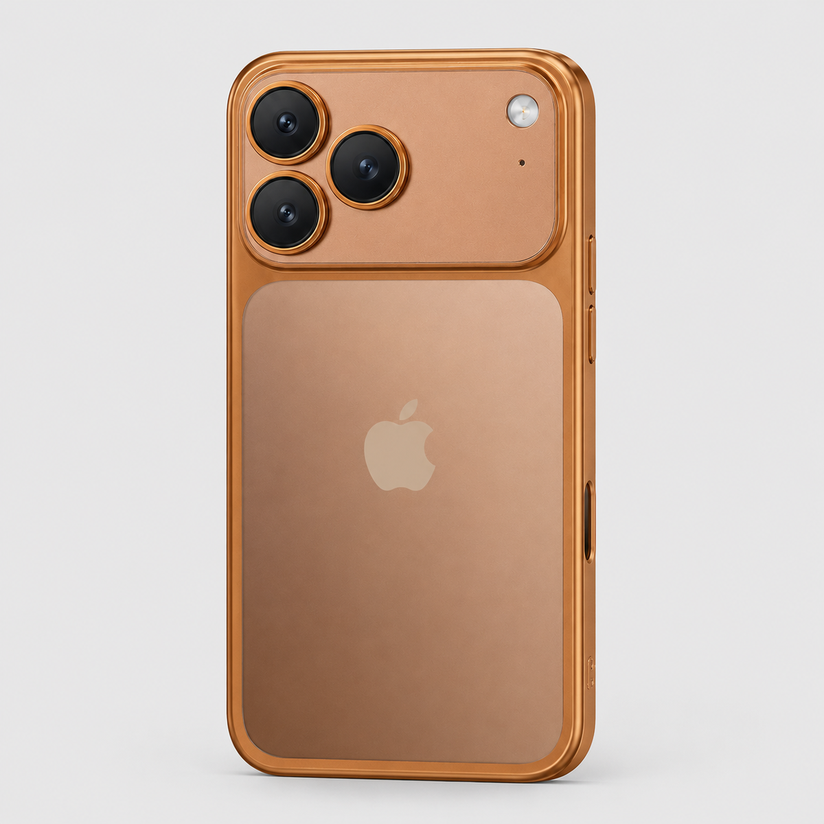 Premium Clear iPhone Case with Metallic Plated Frame & Lens Protection