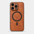 Deer Head Leather MagSafe Case for iPhone with Shockproof Soft Cover