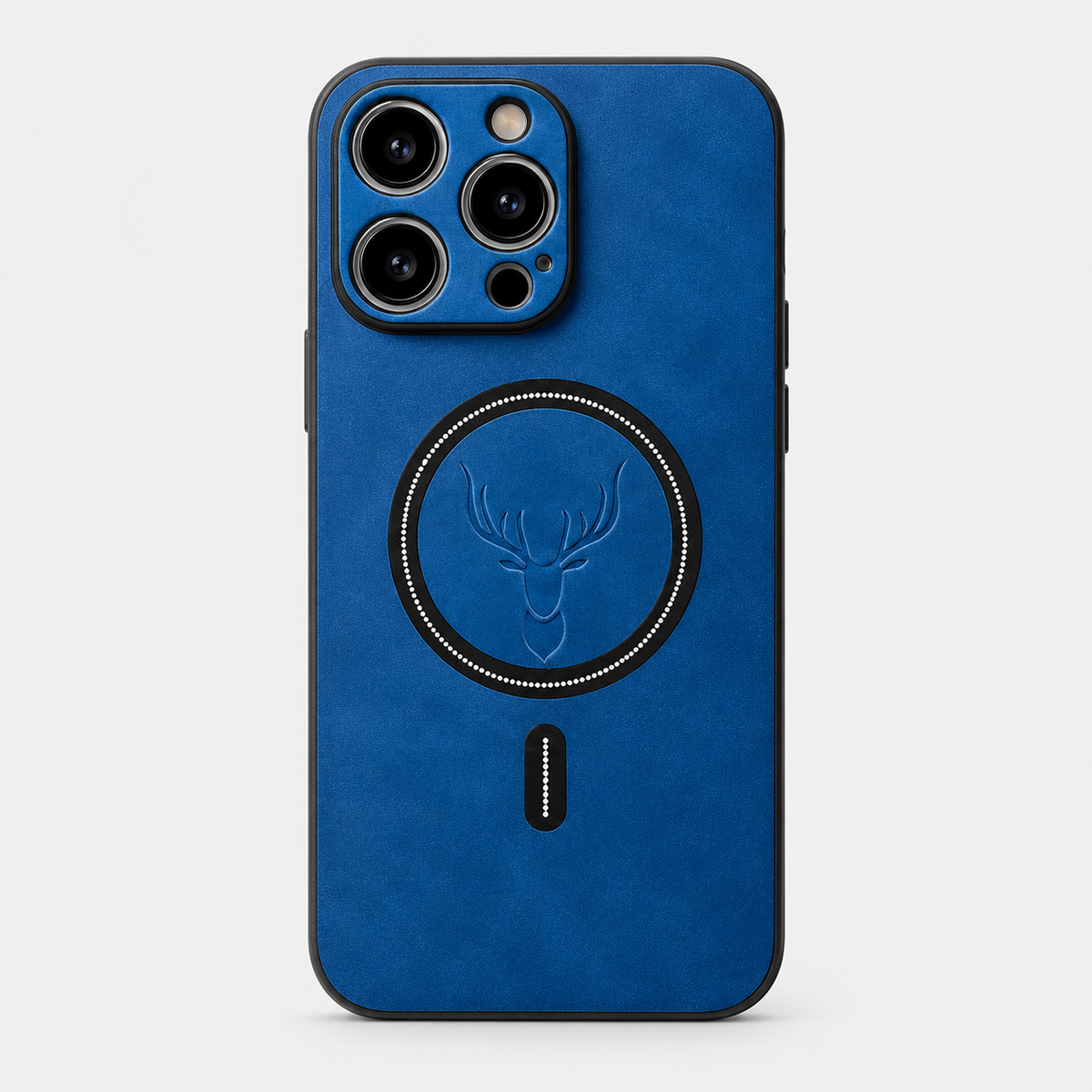 Deer Head Leather MagSafe Case for iPhone with Shockproof Soft Cover
