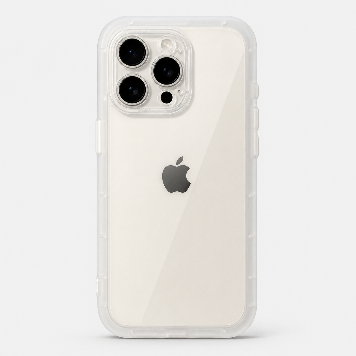 Clear Shockproof iPhone Case with Soft Silicone Bumper & Camera Protection
