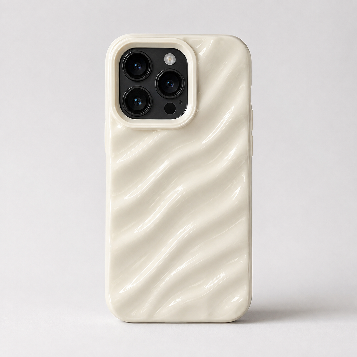 Silk Wavy Pattern Shockproof iPhone Case Soft Protective