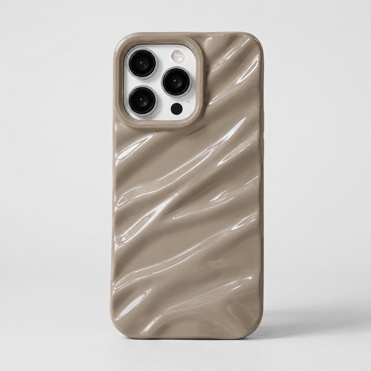 Silk Wavy Pattern Shockproof iPhone Case Soft Protective