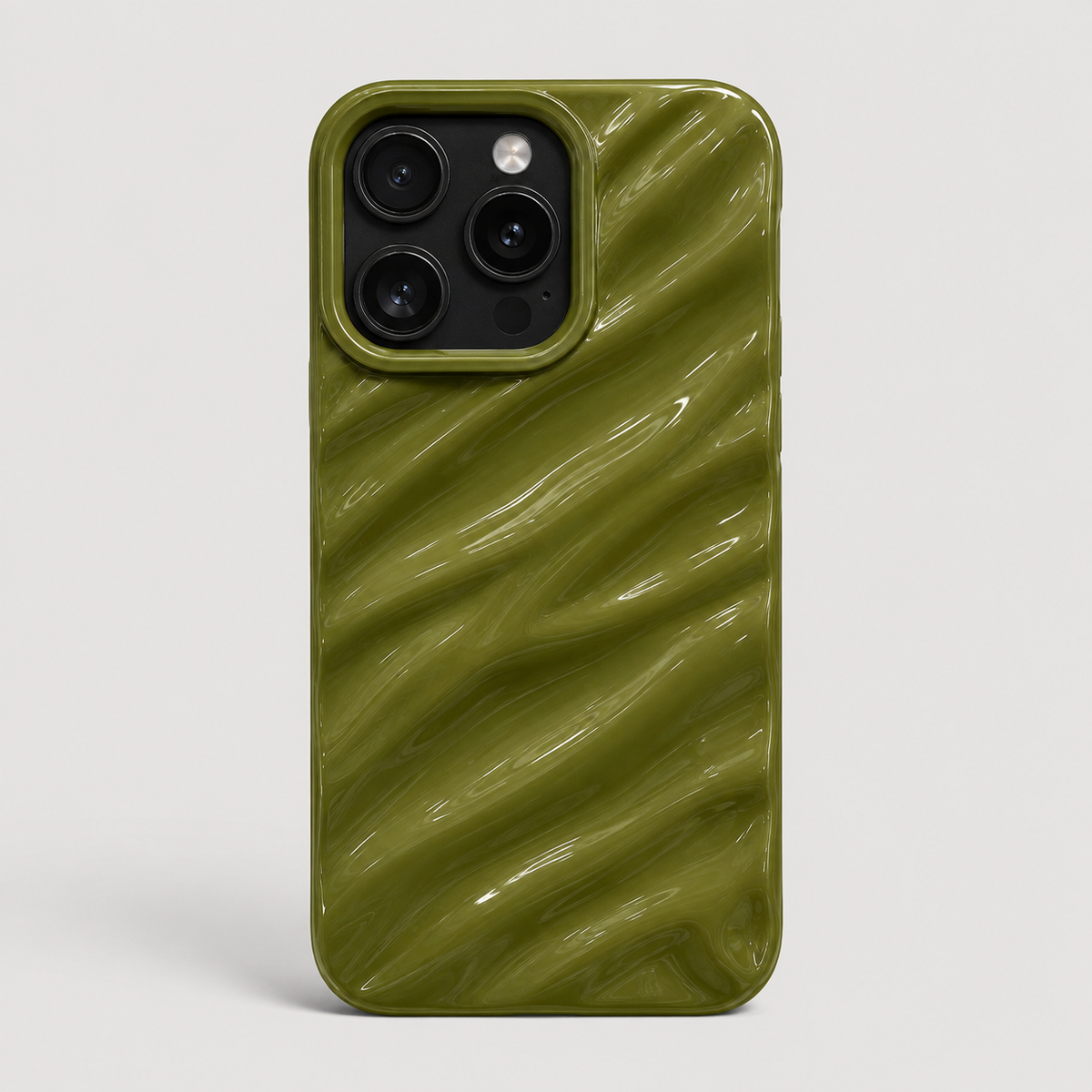 Silk Wavy Pattern Shockproof iPhone Case Soft Protective