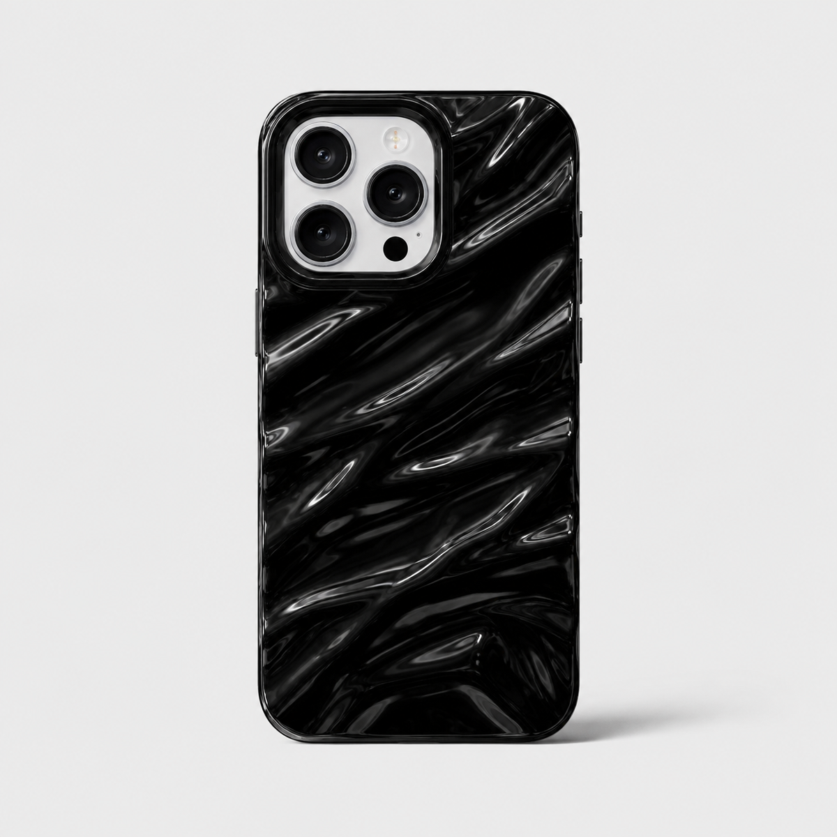 Silk Wavy Pattern Shockproof iPhone Case Soft Protective