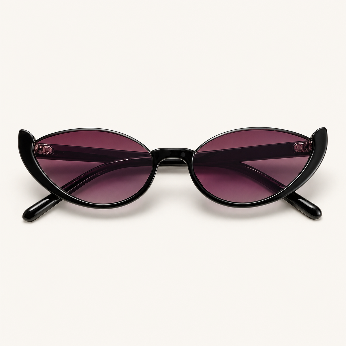 Vintage Half-Frame Cat Eye Sunglasses