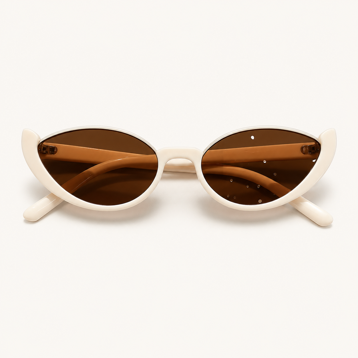 Vintage Half-Frame Cat Eye Sunglasses