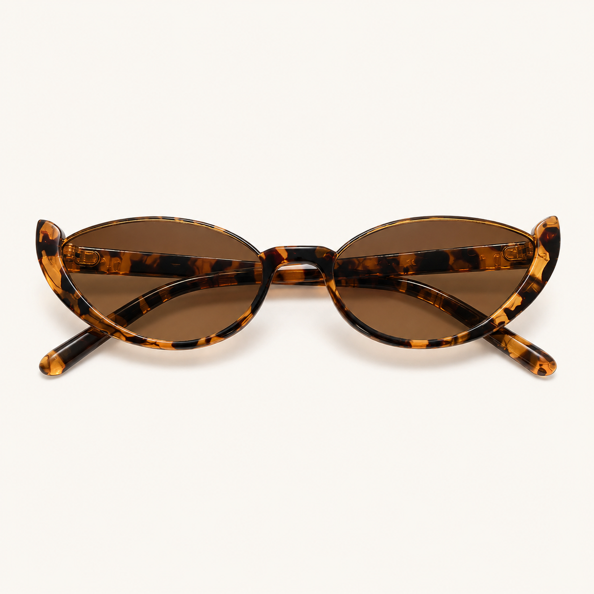 Vintage Half-Frame Cat Eye Sunglasses