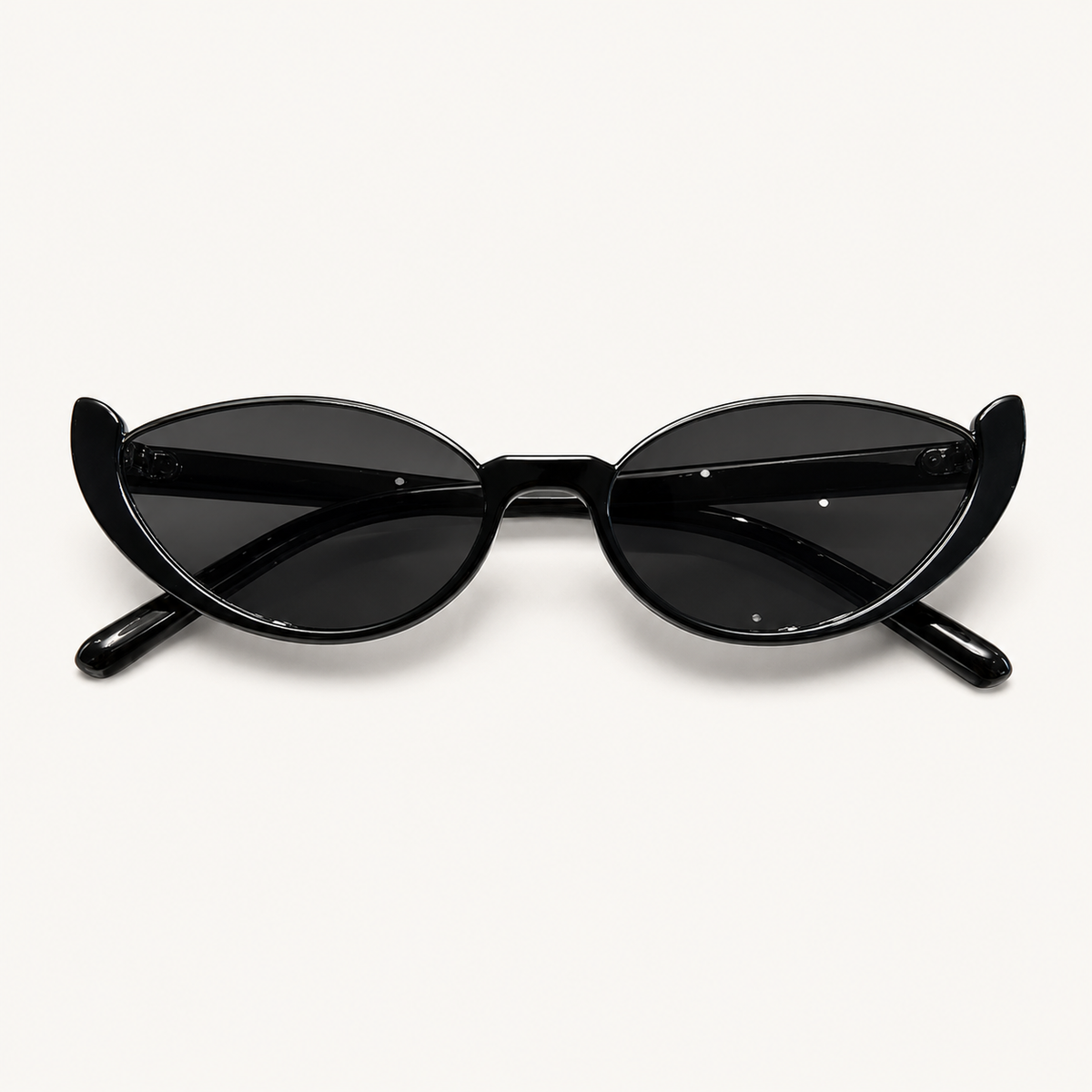Vintage Half-Frame Cat Eye Sunglasses