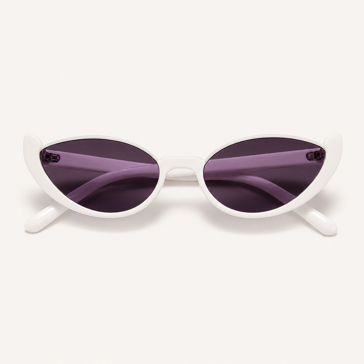 Vintage Half-Frame Cat Eye Sunglasses