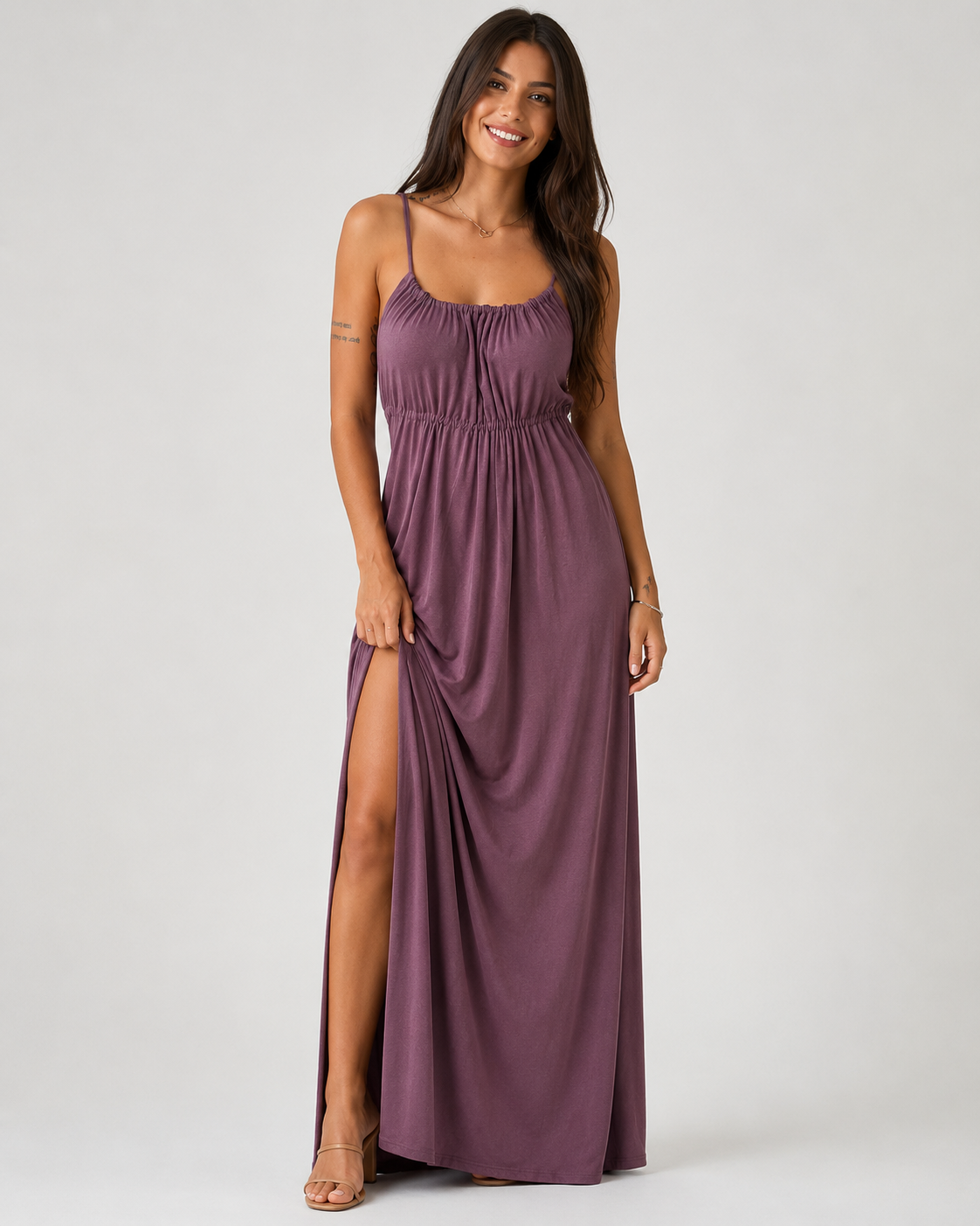 Elegant Backless Spaghetti Strap Summer Dress
