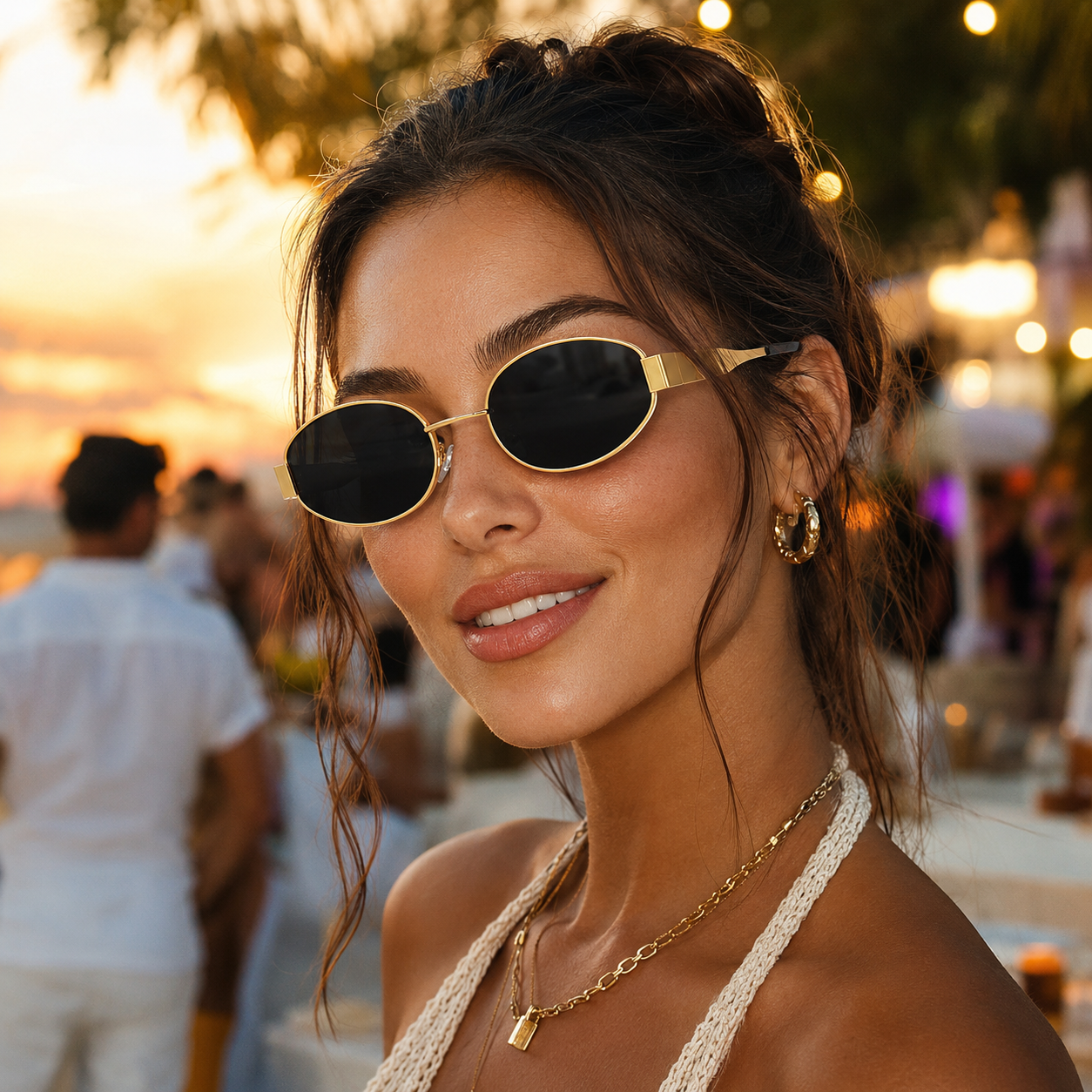 Vintage Oval Classic Sunglasses