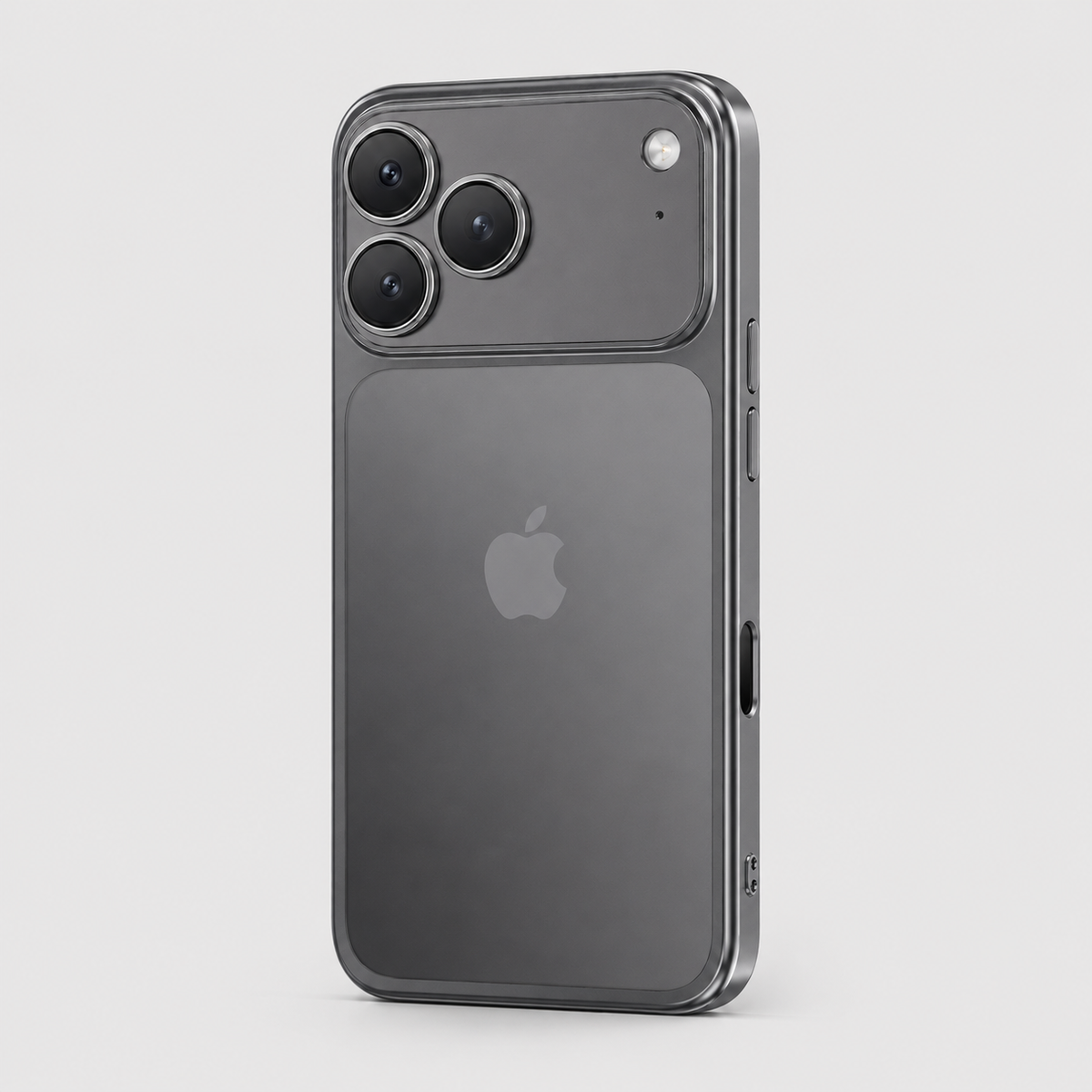 Premium Clear iPhone Case with Metallic Plated Frame & Lens Protection