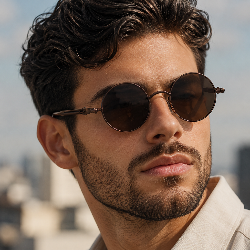Vintage Metal Steampunk Sunglasses