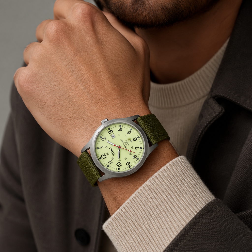 Casual Minimalist Digital Luminous Quartz Watch
