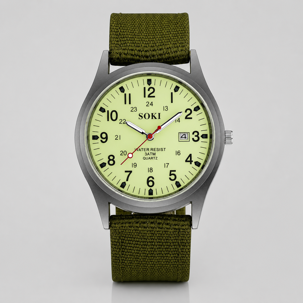 Casual Minimalist Digital Luminous Quartz Watch