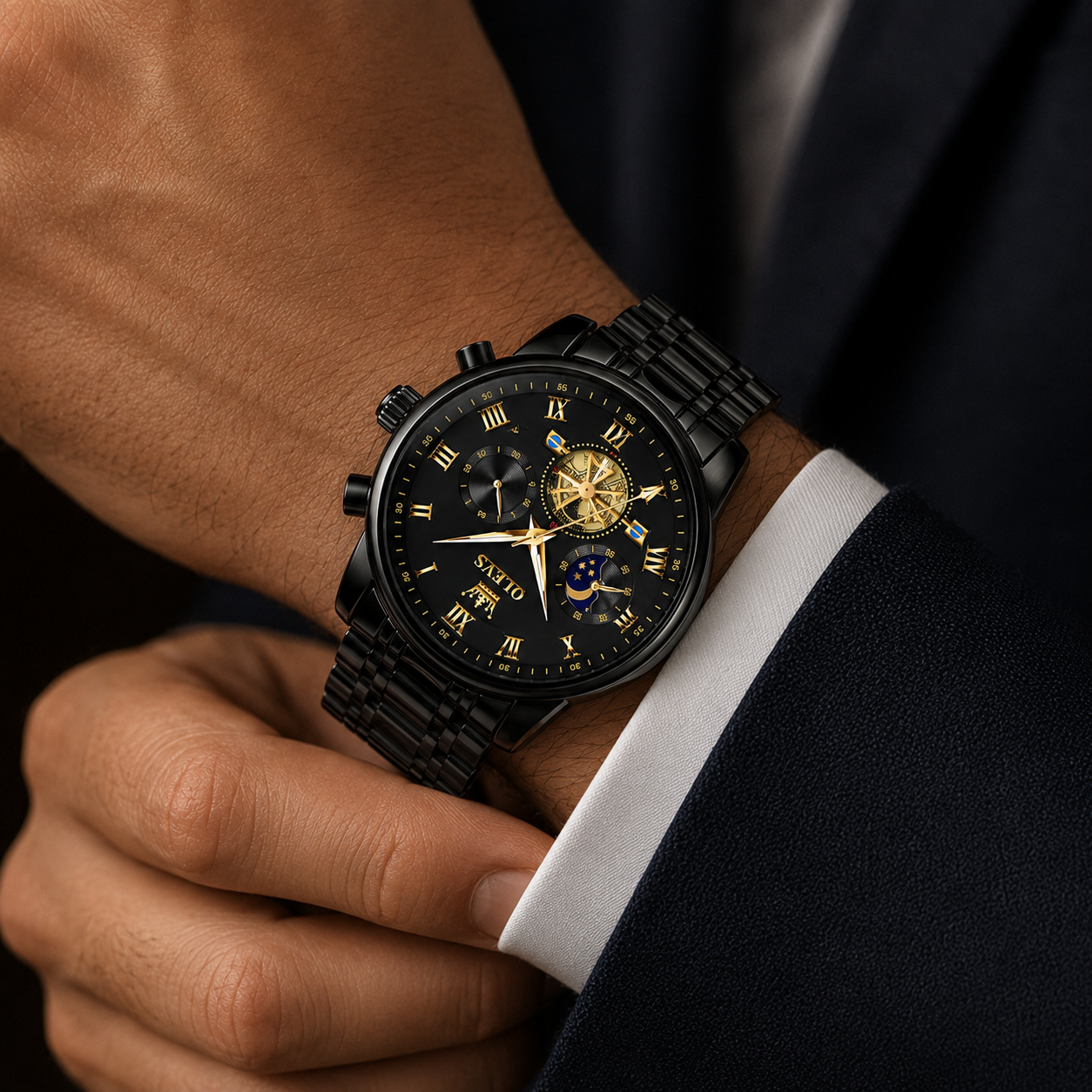 Luxury Steel Quartz Watch