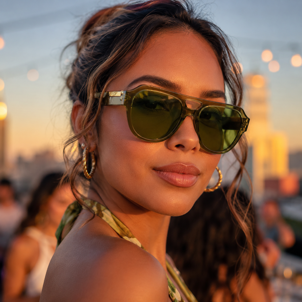 European Retro Pilot Sunglasses