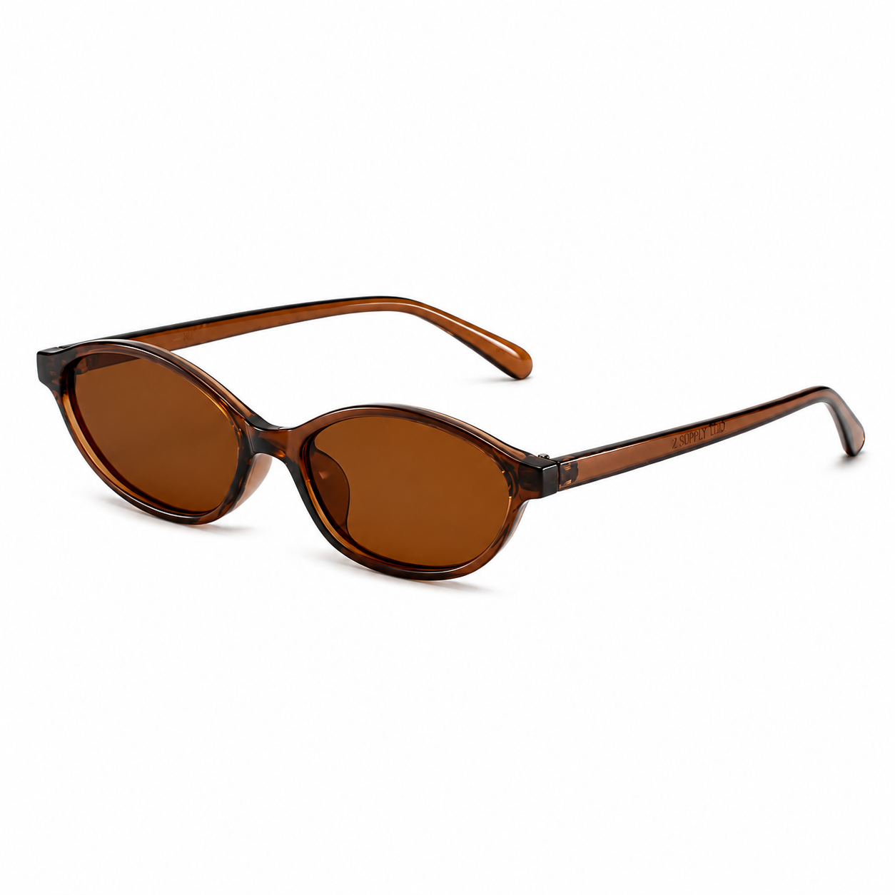 Retro Oval Frame Cat Eye Sunglasses