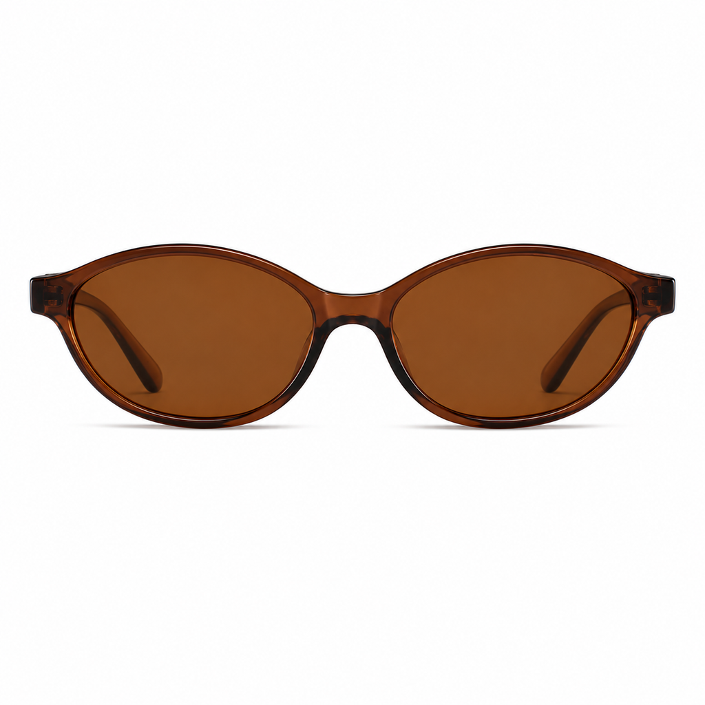 Retro Oval Frame Cat Eye Sunglasses
