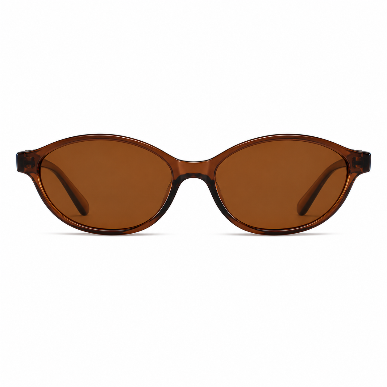 Retro Oval Frame Cat Eye Sunglasses