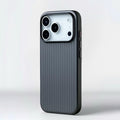 Fashion Plated Luggage Stripe MagSafe iPhone Case Shockproof Matte Wireless Charging Cover for iPhone